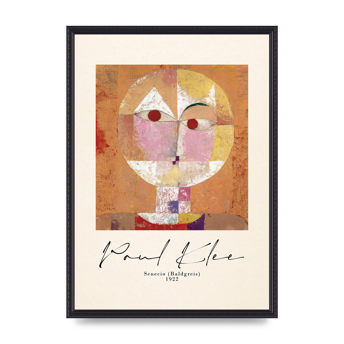 Paul Klee Senecio Baldgreis 1922 Art For The Home - A2 framed