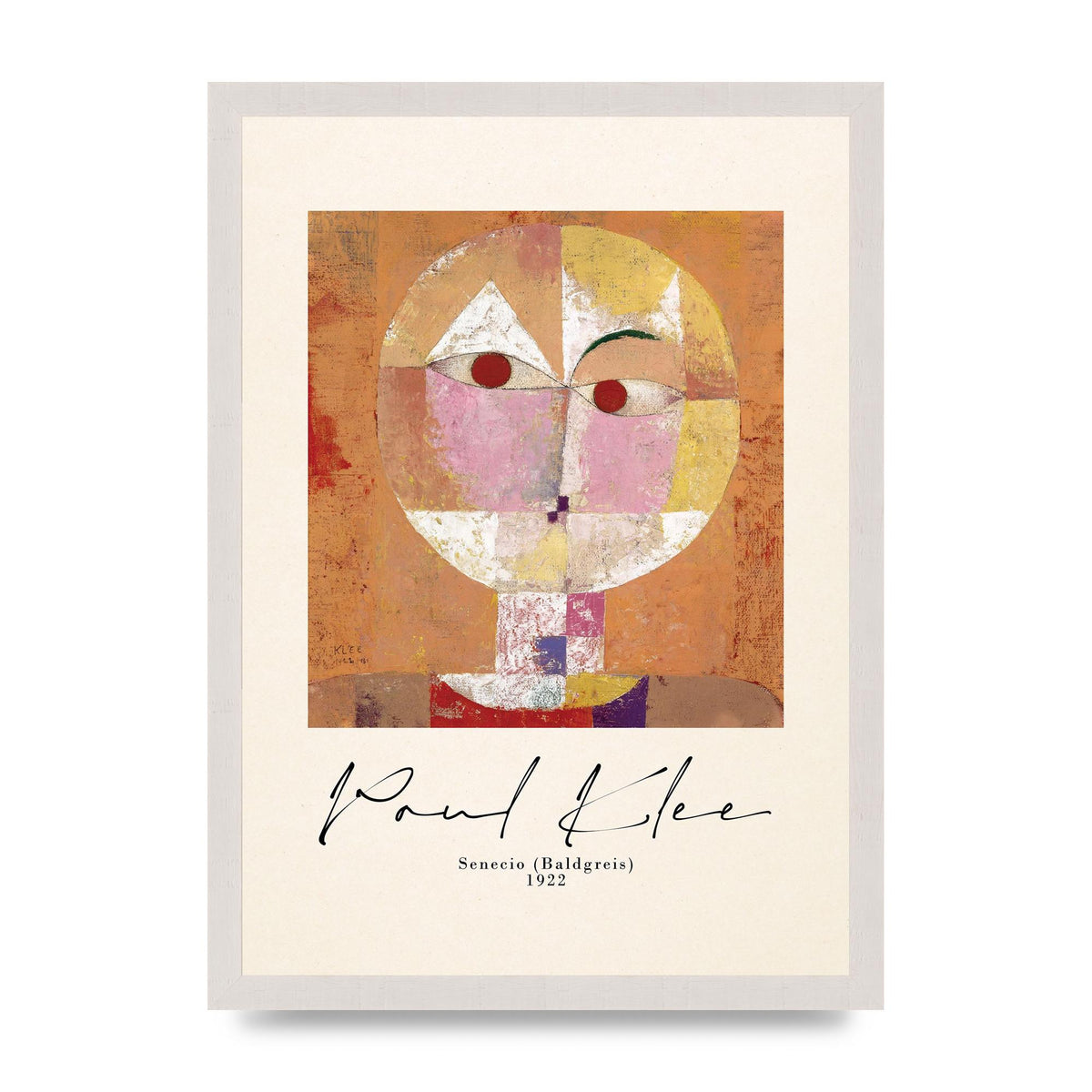 Paul Klee Senecio Baldgreis 1922 Art For The Home - A3 framed