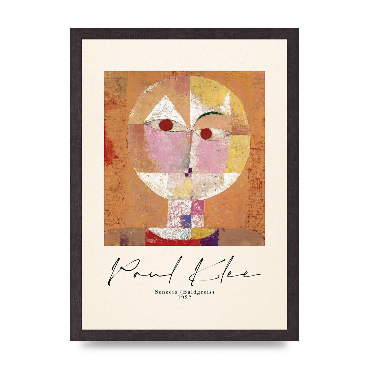 Paul Klee Senecio Baldgreis 1922 Art For The Home - A3 framed
