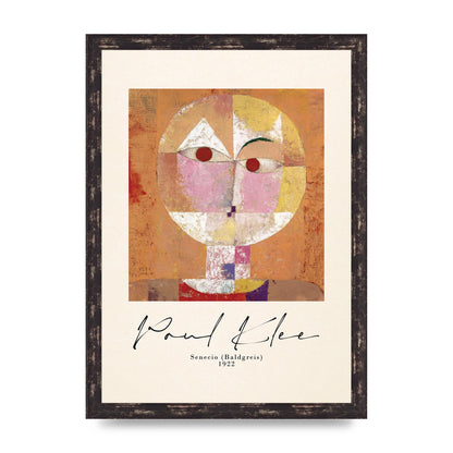 Paul Klee Senecio Baldgreis 1922 Art For The Home - A3 framed