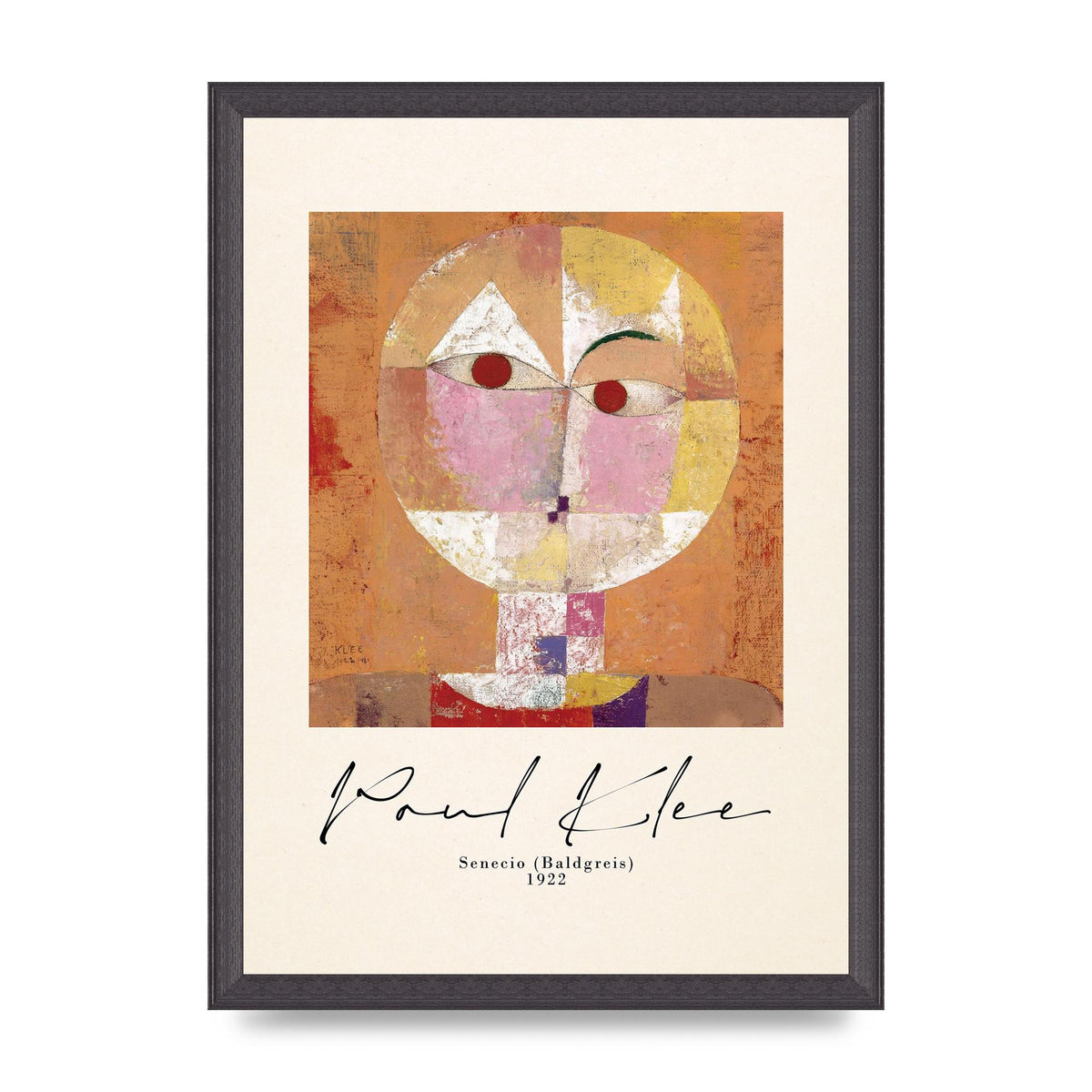Paul Klee Senecio Baldgreis 1922 Art For The Home - A3 framed