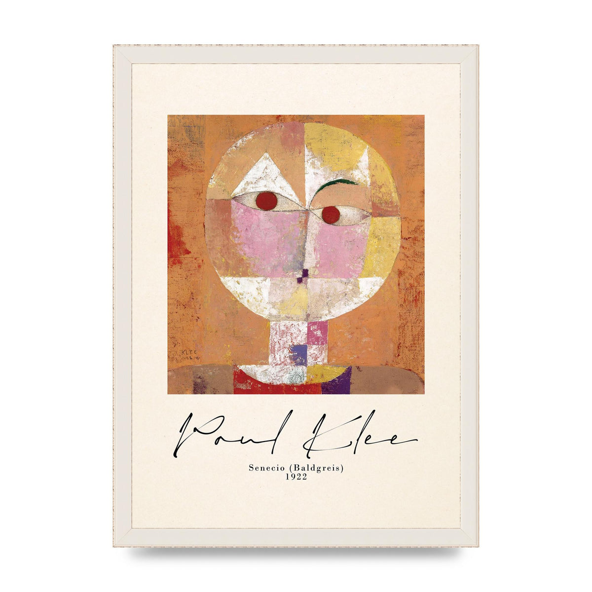Paul Klee Senecio Baldgreis 1922 Art For The Home - A3 framed