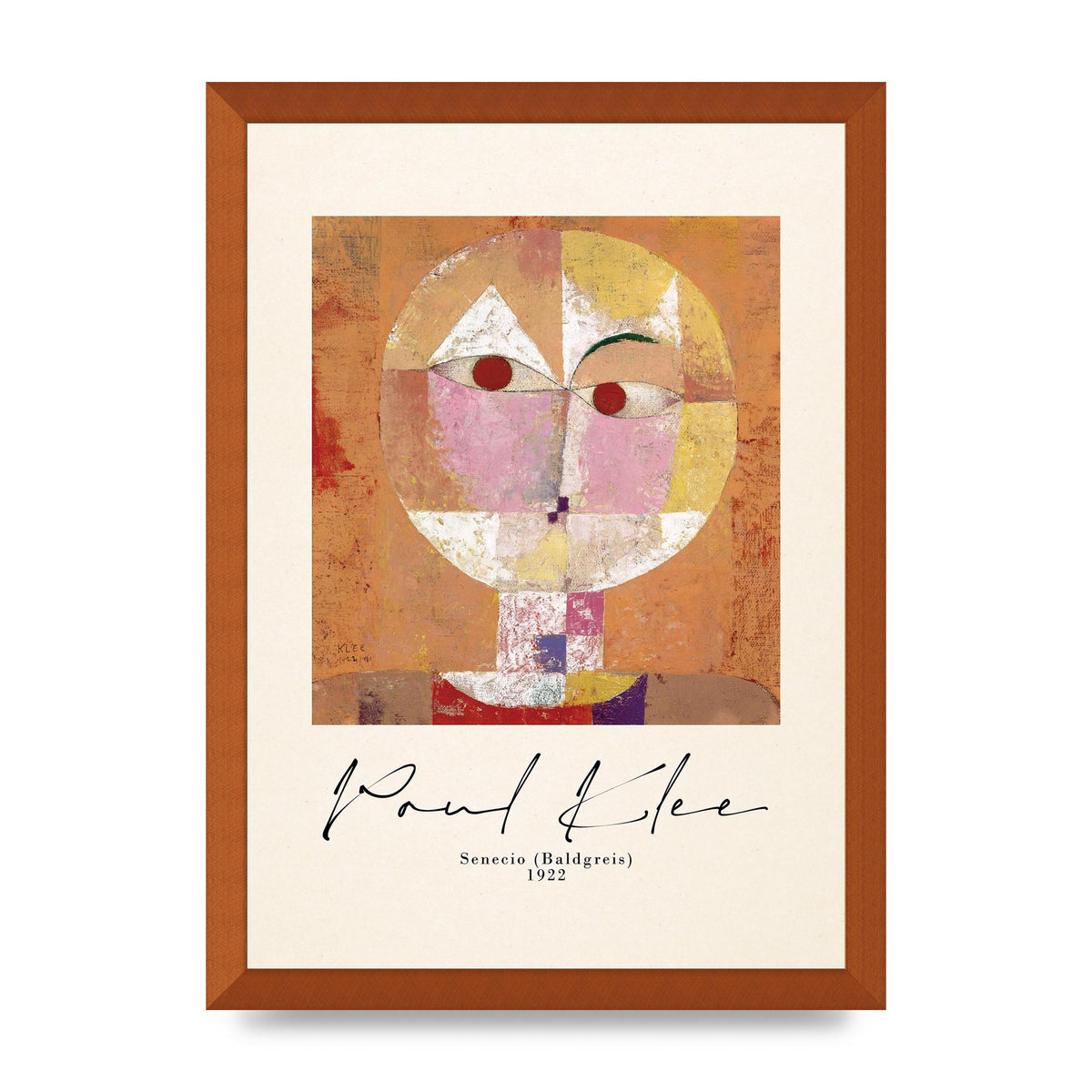 Paul Klee Senecio Baldgreis 1922 Art For The Home - A3 framed