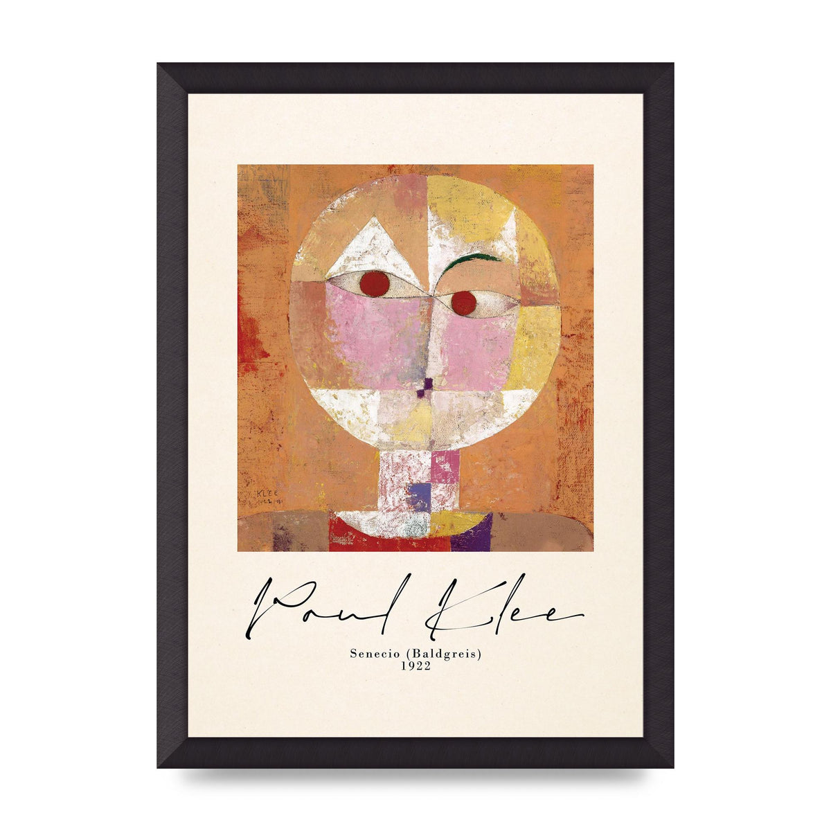 Paul Klee Senecio Baldgreis 1922 Art For The Home - A3 framed