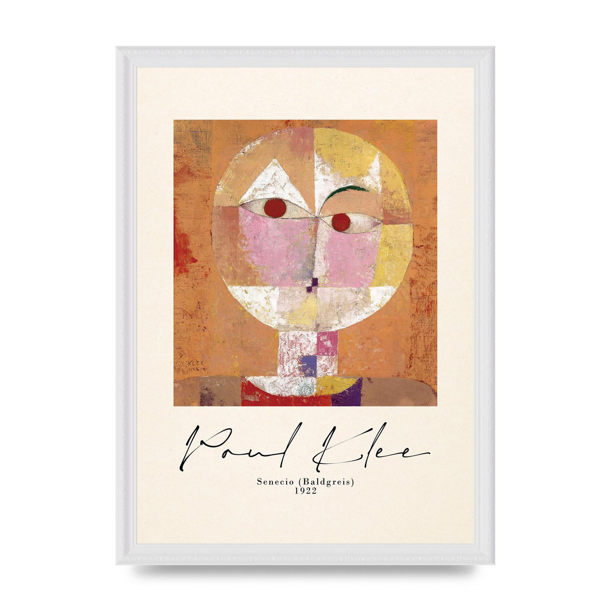 Paul Klee Senecio Baldgreis 1922 Art For The Home - A3 framed