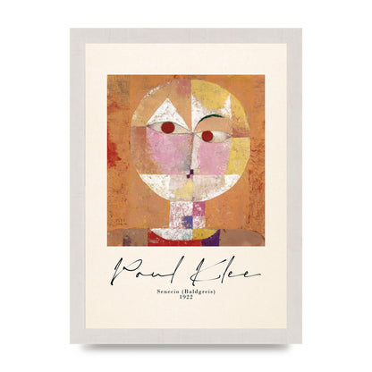 Paul Klee Senecio Baldgreis 1922 Art For The Home - A4 framed