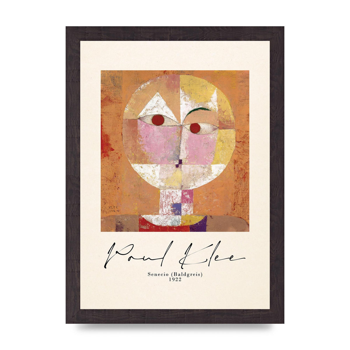 Paul Klee Senecio Baldgreis 1922 Art For The Home - A4 framed