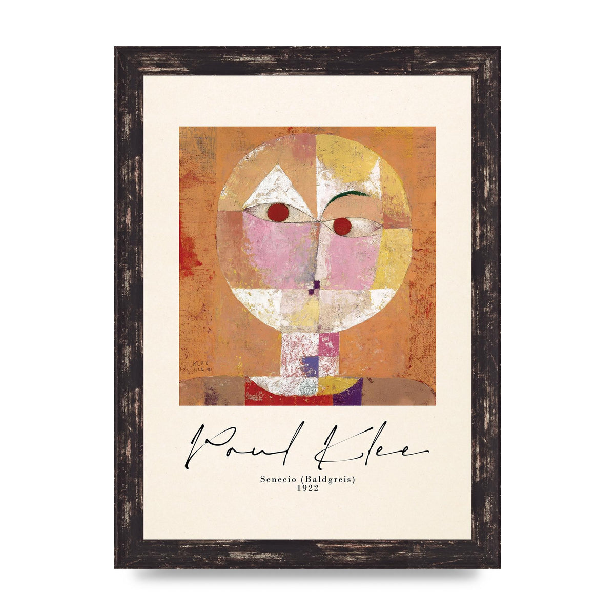 Paul Klee Senecio Baldgreis 1922 Art For The Home - A4 framed