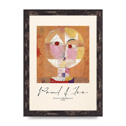 Paul Klee Senecio Baldgreis 1922 Art For The Home - A4 framed