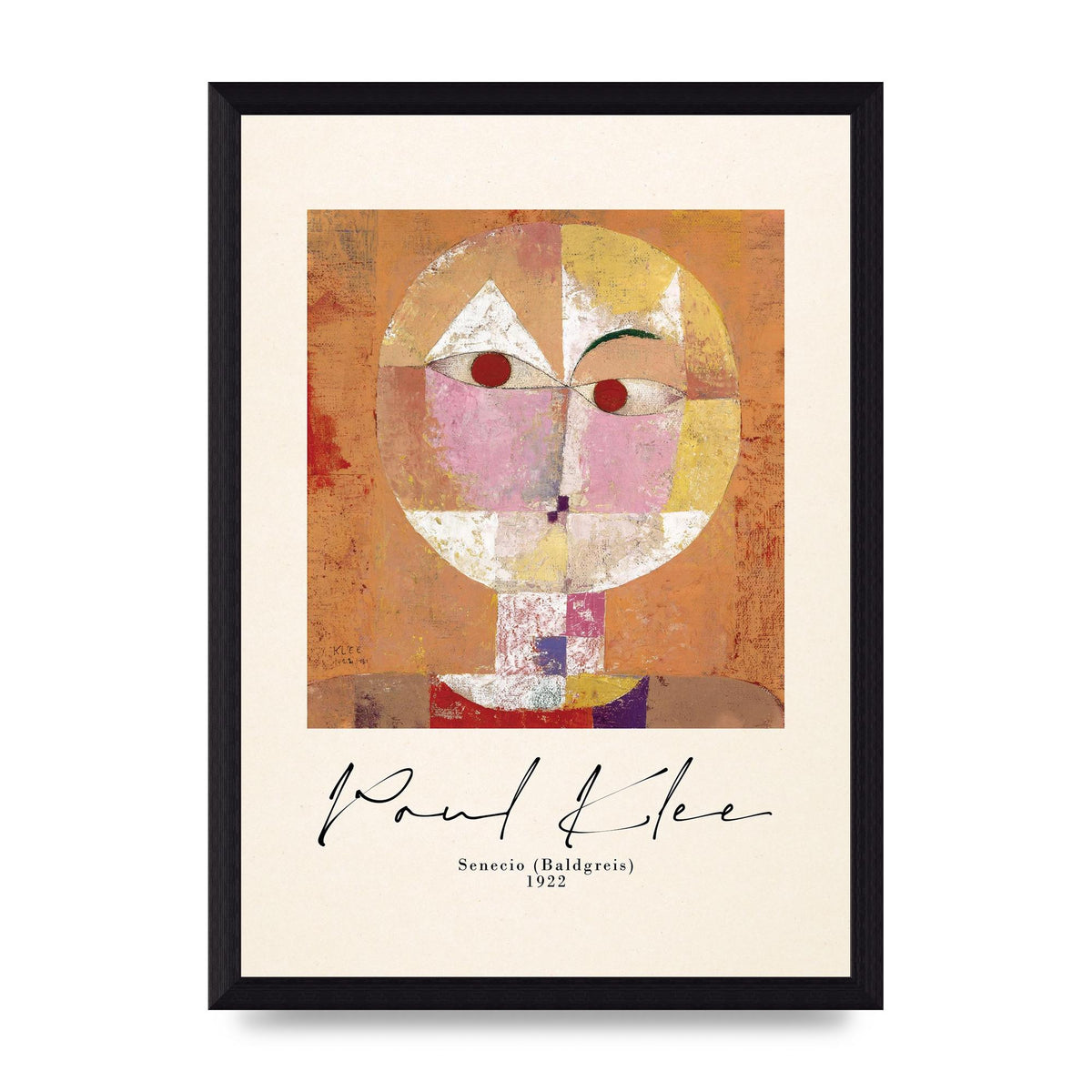 Paul Klee Senecio Baldgreis 1922 Art For The Home - A4 framed
