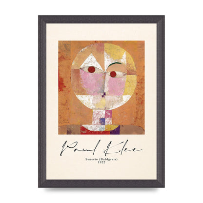 Paul Klee Senecio Baldgreis 1922 Art For The Home - A4 framed