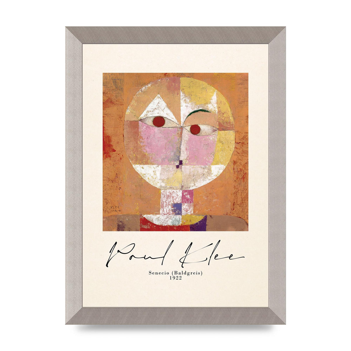 Paul Klee Senecio Baldgreis 1922 Art For The Home - A4 framed
