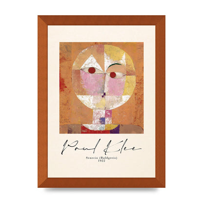 Paul Klee Senecio Baldgreis 1922 Art For The Home - A4 framed