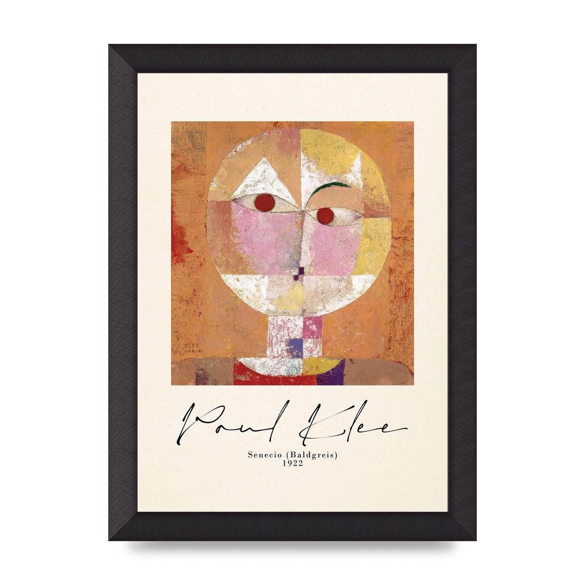 Paul Klee Senecio Baldgreis 1922 Art For The Home - A4 framed