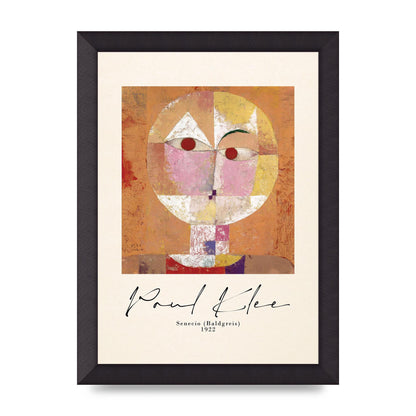 Paul Klee Senecio Baldgreis 1922 Art For The Home - A4 framed