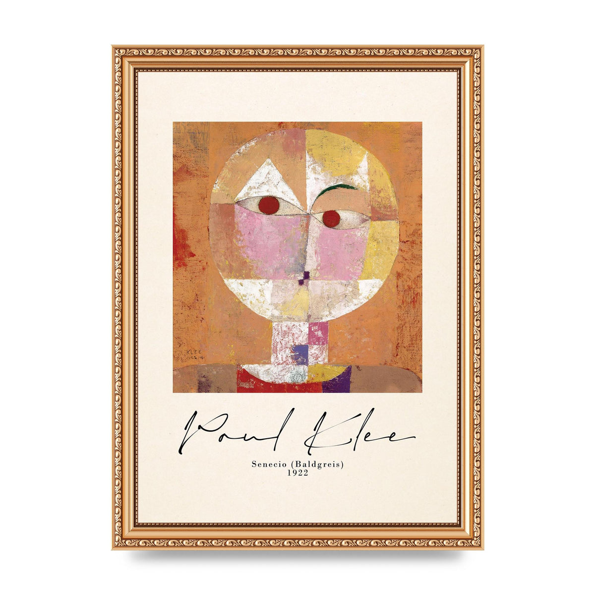 Paul Klee Senecio Baldgreis 1922 Art For The Home - A4 framed
