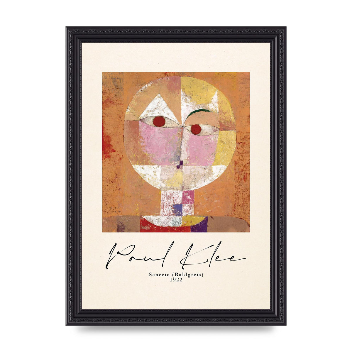 Paul Klee Senecio Baldgreis 1922 Art For The Home - A4 framed