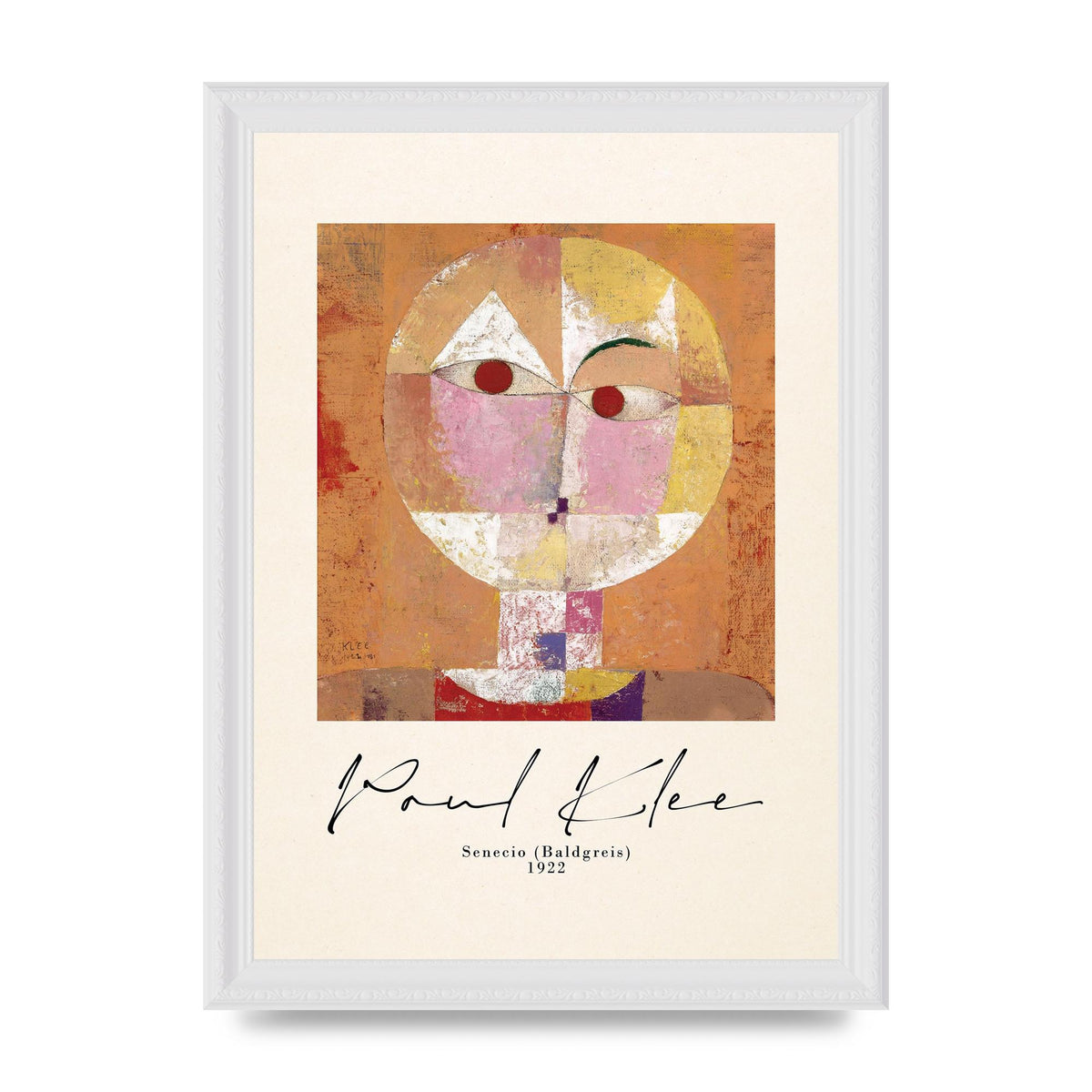 Paul Klee Senecio Baldgreis 1922 Art For The Home - A4 framed