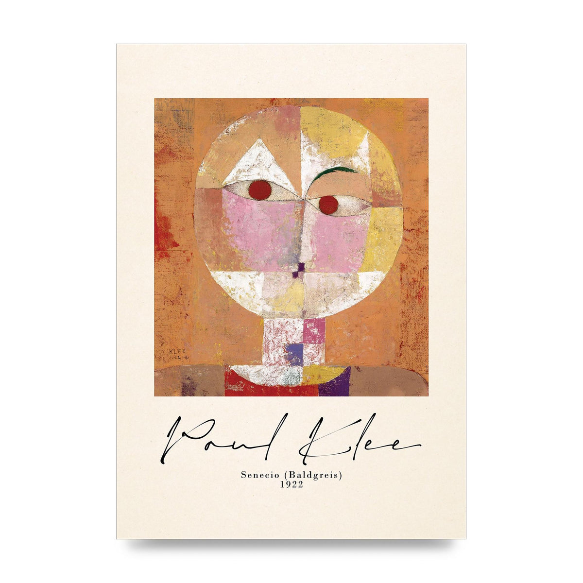 Paul Klee Senecio Baldgreis 1922 Art For The Home - unframed print