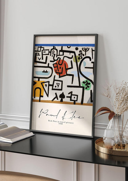 Paul Klee Rich Port A Travel Picture 1938 Printed Poster - living room 4