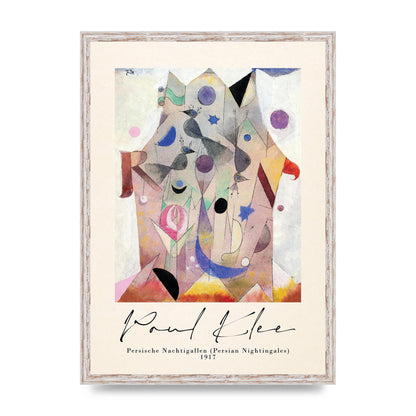 Paul Klee Persische Nachtigallen Persian Nightingales 1917 Printed Poster - A2 framed