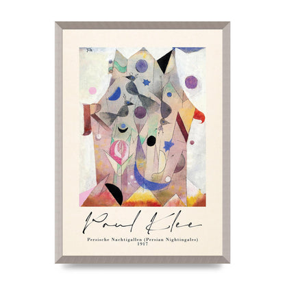 Paul Klee Persische Nachtigallen Persian Nightingales 1917 Printed Poster - A2 framed