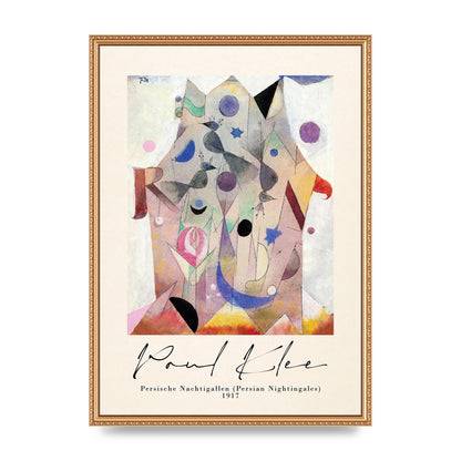 Paul Klee Persische Nachtigallen Persian Nightingales 1917 Printed Poster - A2 framed
