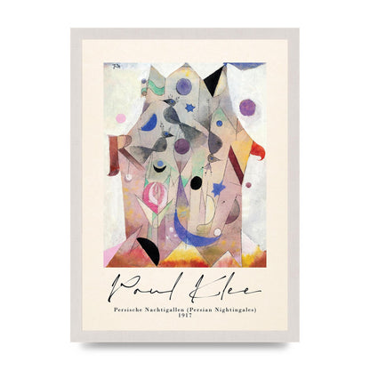 Paul Klee Persische Nachtigallen Persian Nightingales 1917 Printed Poster - A3 framed