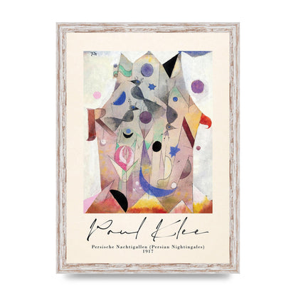 Paul Klee Persische Nachtigallen Persian Nightingales 1917 Printed Poster - A3 framed