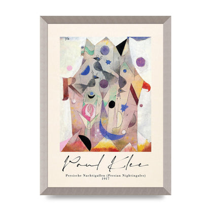 Paul Klee Persische Nachtigallen Persian Nightingales 1917 Printed Poster - A3 framed