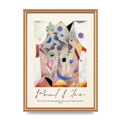 Paul Klee Persische Nachtigallen Persian Nightingales 1917 Printed Poster - A3 framed