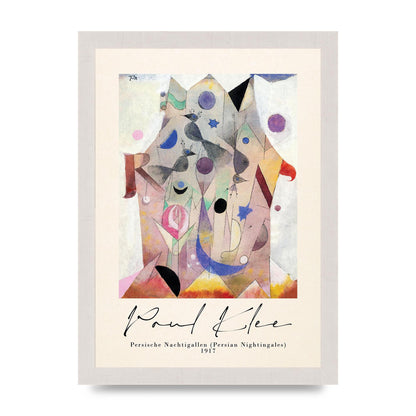 Paul Klee Persische Nachtigallen Persian Nightingales 1917 Printed Poster - A4 framed