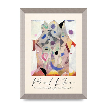 Paul Klee Persische Nachtigallen Persian Nightingales 1917 Printed Poster - A4 framed