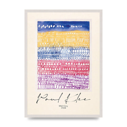 Paul Klee Old City 1928 Wall Art - A2 framed