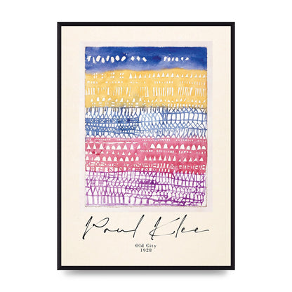 Paul Klee Old City 1928 Wall Art - A2 framed