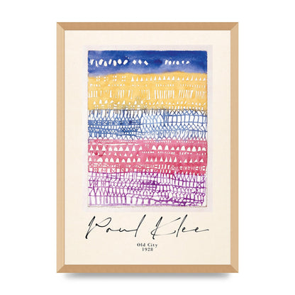 Paul Klee Old City 1928 Wall Art - A2 framed