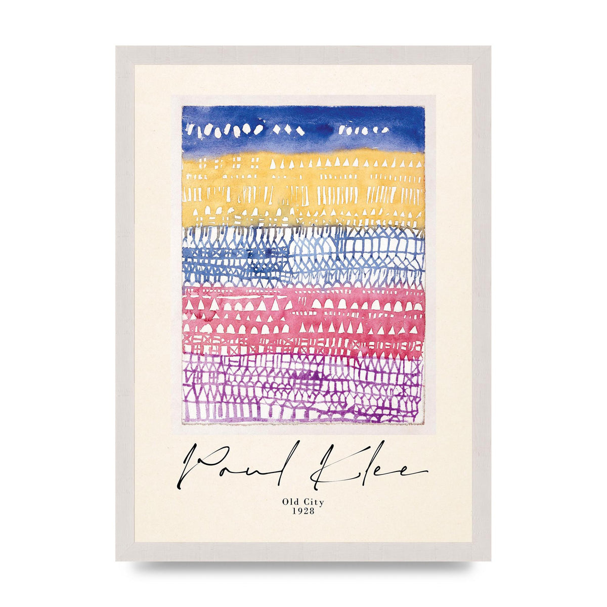 Paul Klee Old City 1928 Wall Art - A3 framed
