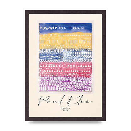 Paul Klee Old City 1928 Wall Art - A3 framed