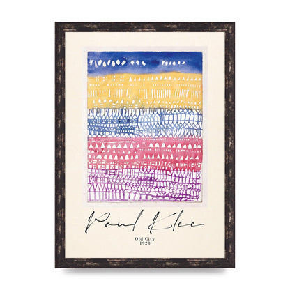 Paul Klee Old City 1928 Wall Art - A3 framed