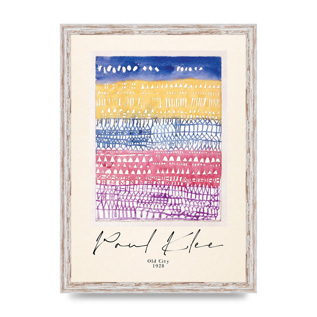 Paul Klee Old City 1928 Wall Art - A3 framed