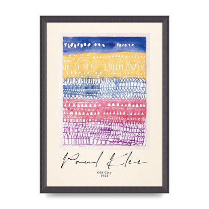 Paul Klee Old City 1928 Wall Art - A3 framed