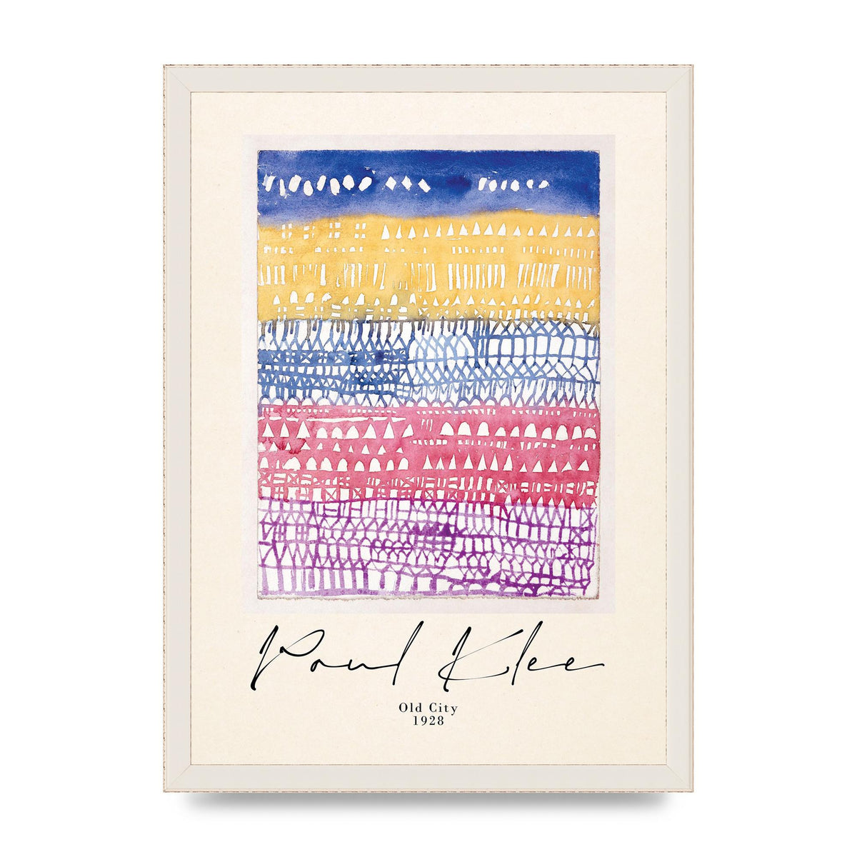 Paul Klee Old City 1928 Wall Art - A3 framed