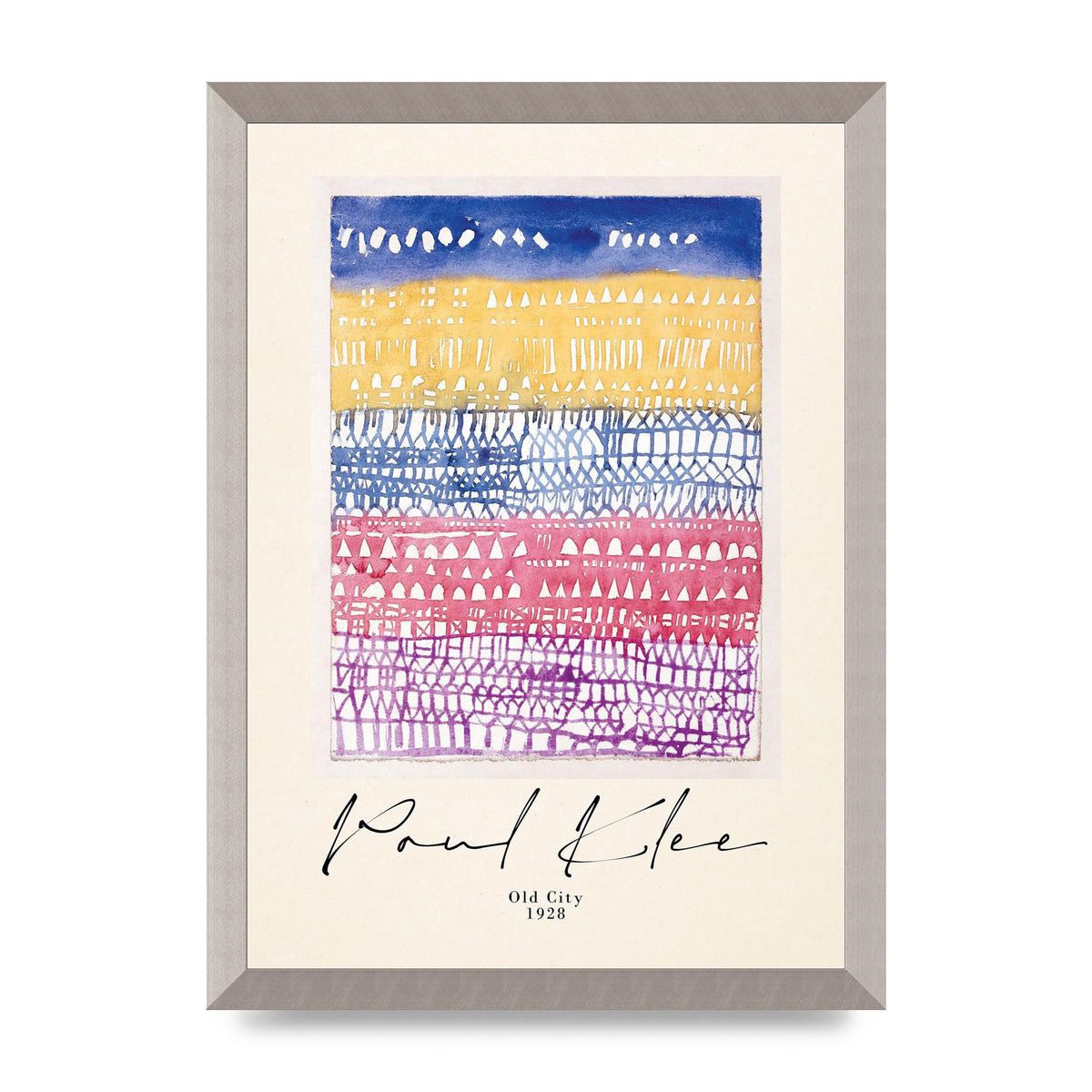 Paul Klee Old City 1928 Wall Art - A3 framed