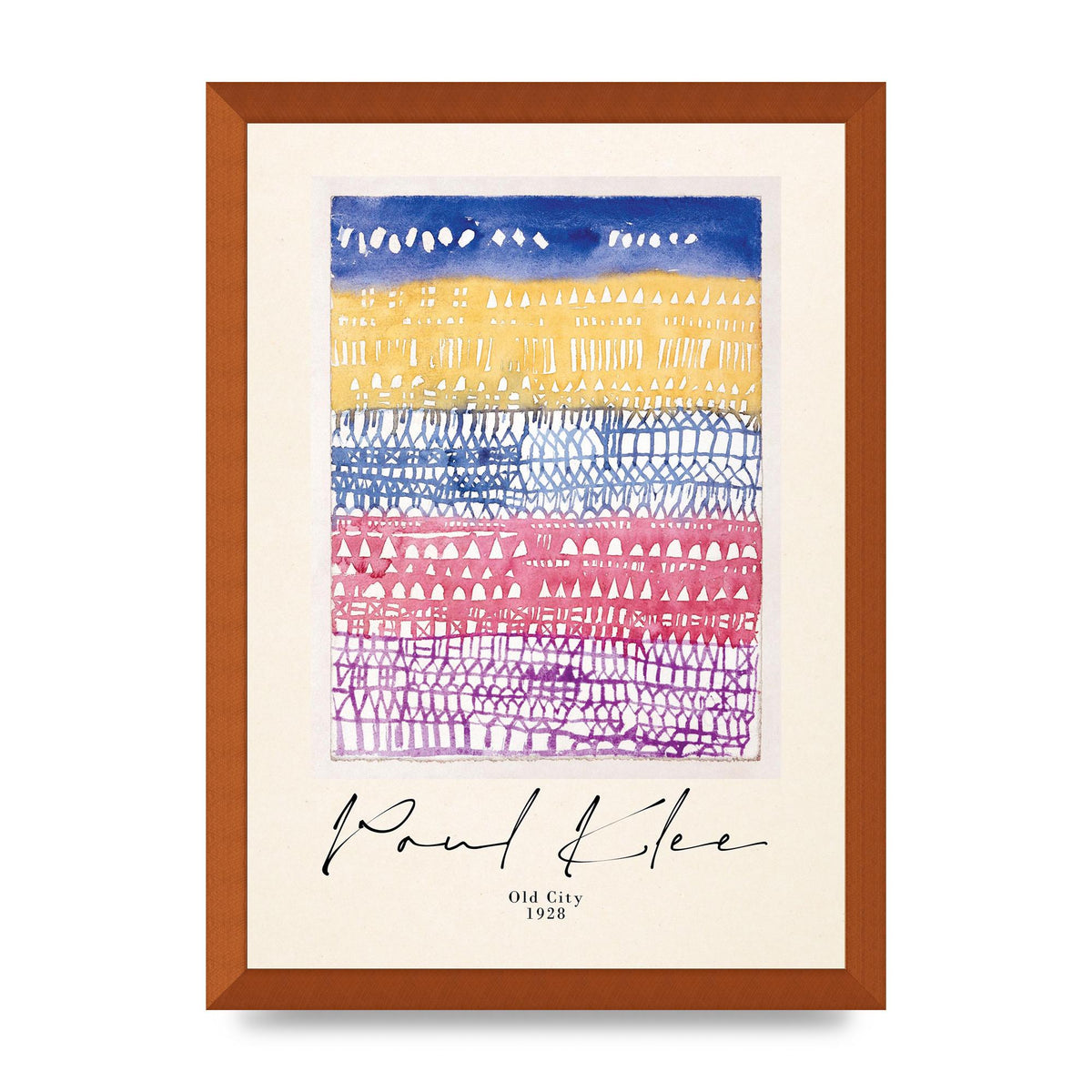 Paul Klee Old City 1928 Wall Art - A3 framed