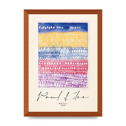 Paul Klee Old City 1928 Wall Art - A3 framed