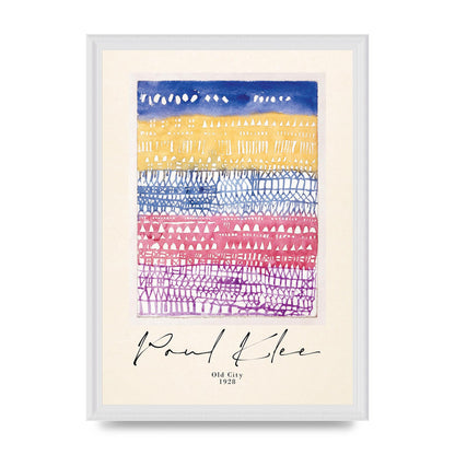 Paul Klee Old City 1928 Wall Art - A3 framed
