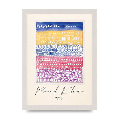 Paul Klee Old City 1928 Wall Art - A4 framed