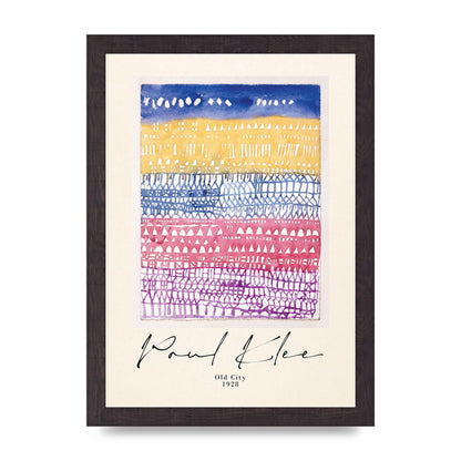 Paul Klee Old City 1928 Wall Art - A4 framed