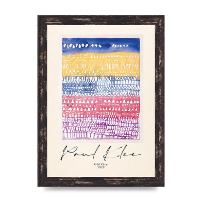 Paul Klee Old City 1928 Wall Art - A4 framed