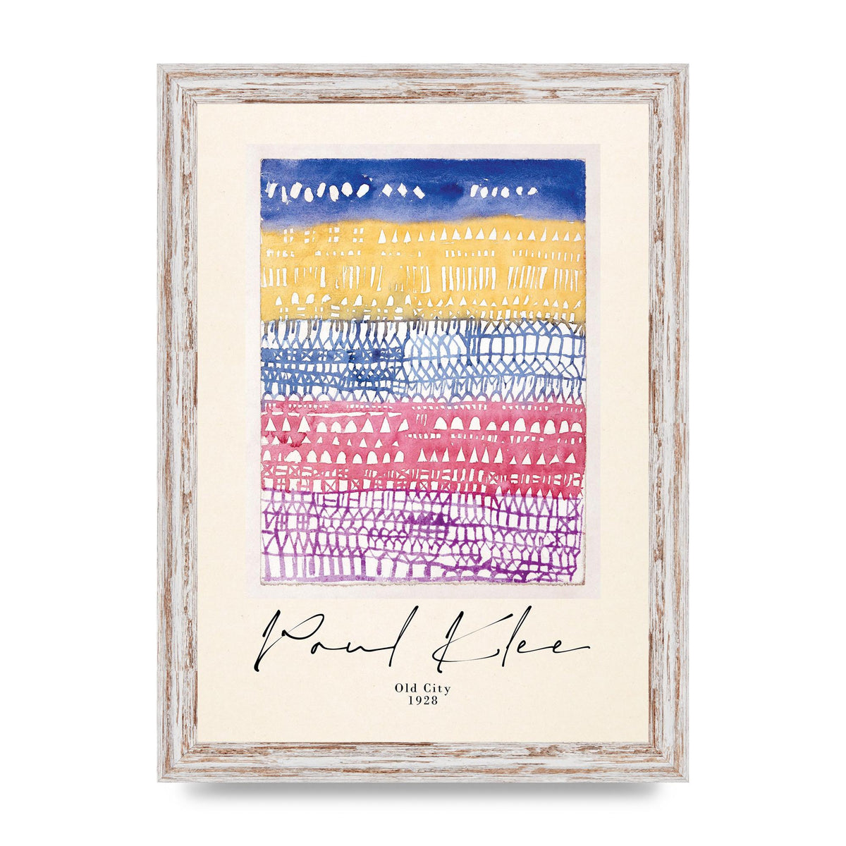 Paul Klee Old City 1928 Wall Art - A4 framed